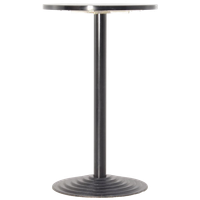 Solidesk Statafel, Gespikkeld Blad, 70 Cm Ø, Zwart, Vaste Hoogte Onderstel