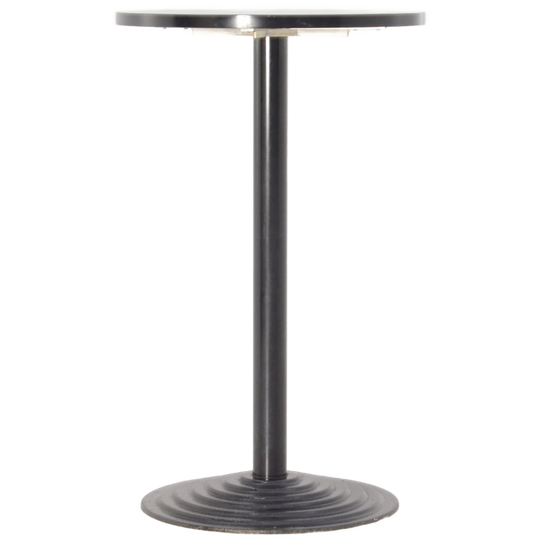 Solidesk Statafel, Gespikkeld Blad, 70 Cm Ø, Zwart, Vaste Hoogte Onderstel 1