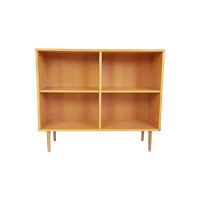 Vintage Deens Beuken Wandkastje | Boekenkast | Vakken