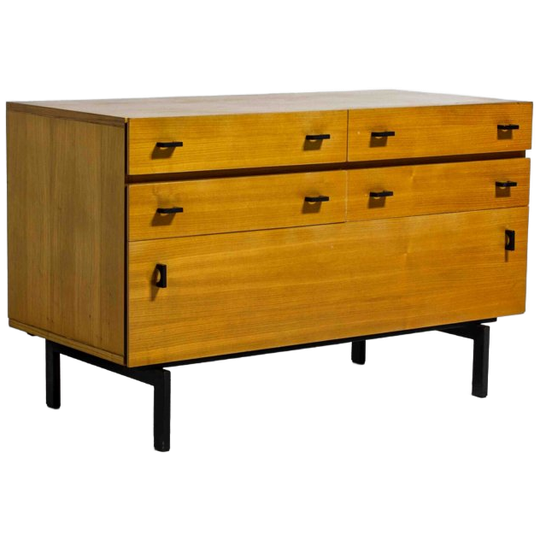 Mid-century Vintage Minimalistische Ladekast Van Roger De Winter, 1960s België 1