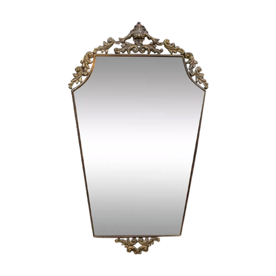 Italian Brass Mirror 1