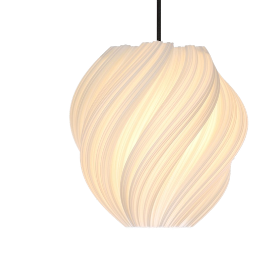 Morandi® Cristallo #2 Anticlockwise Pendant Light White 1