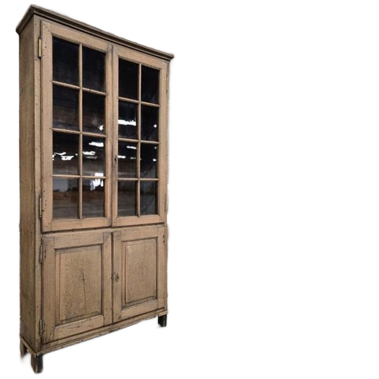Vintage Ondiepe Vitrinekast / Smalle Kast 1