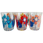 Set Vintage Limonade Glazen Jaren 70 Stippen thumbnail 1