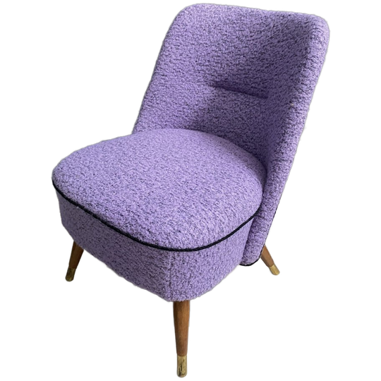 Purple Wool Chair 1960s 1