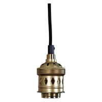 Vintage Messing Lampfitting Jaren 50 Volledig Gerestaureerd