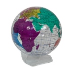 Spherical Concepts - 1990’S- German Made - Acrylic See Through Globe On Mount thumbnail 1
