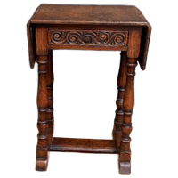 Antieke Drop Leaf Jointstool
