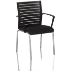 Steelcase Vergaderstoel, Zwart, 4-Poot Onderstel thumbnail 1