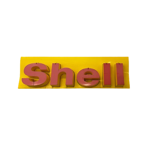 Vintage Xxl Reclamebord / Gevelreclame Shell