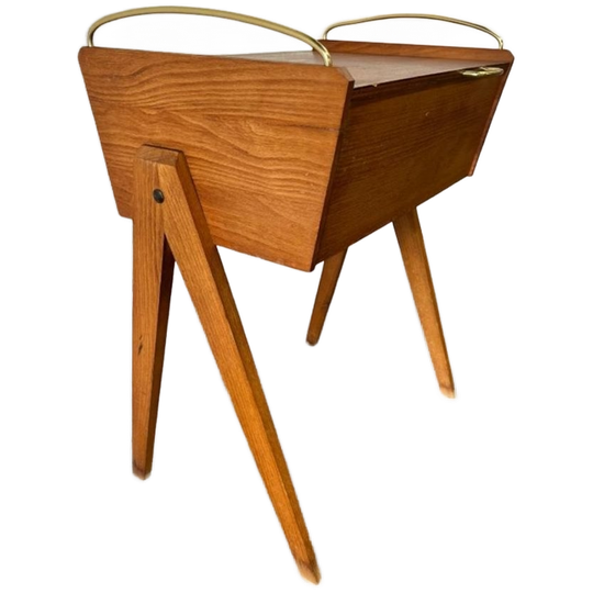 Vintage Naaikist Op Poten – Mid-century Opbergbox 1
