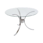 Rg37 – Coffee Table – Chrome Plated – Glass thumbnail 1
