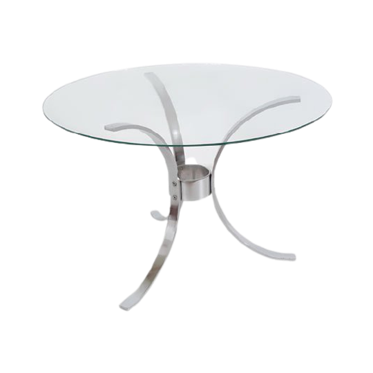 Rg37 – Coffee Table – Chrome Plated – Glass 1