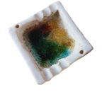 Mobach Asbak Gekleurd Glas Vintage thumbnail 1