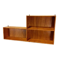 Vintage Grenen Wandmeubel Boekenplank Plankenkast