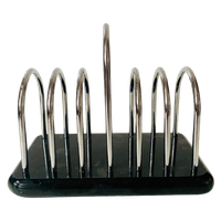 Vintage Toast Houder Marmer Jaren 50 | Kerst