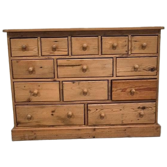 Oude Grenen Commode Lade Kast Apotheker Kast 1