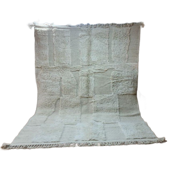 Authentiek Marokkaans Berber Beni Ourain Tapijt 300X200 Cm - 100% Wol, Handgemaakt 1