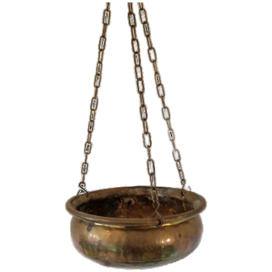 Koperen Hangpot Schaal Vintage Hangpot 1