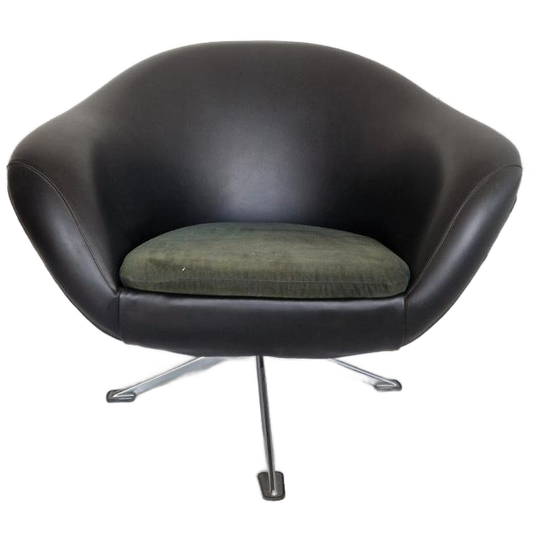 Mid Century Zweedse Draai Kuipstoel Vintage Design 1