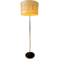 Mid Century Staff Leuchten Lederen Vloerlamp