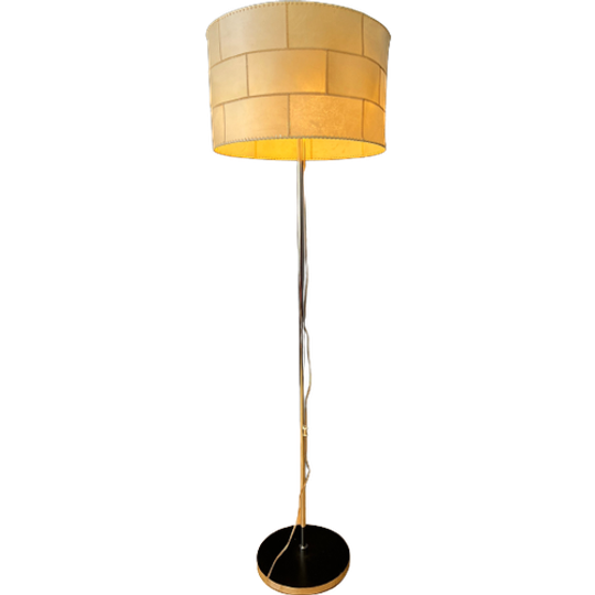 Mid Century Staff Leuchten Lederen Vloerlamp 1