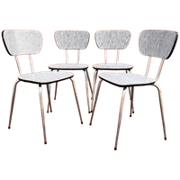 4X Vintage Design Stapelbare Keuken Stoelen