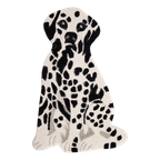 Vloerkleed Hond Dalmatiër 60X90 Cm Wit Zwart Wol - Clayre En Eef - Dieren Tapijt thumbnail 1