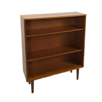 Noten Fineer Boekenkast Lp Kast Met Legplanken Nr. 1