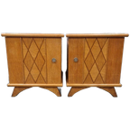 2 Vintage Nachtkastjes Nightstands Jaren 50 Nachtkastje thumbnail 1