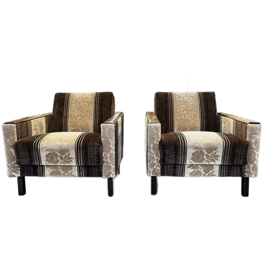 Set Van 2 Vintage Fauteuils / Zetels / Eenzitten 1