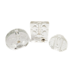 Walther Glass - Design Heiner Dusterhaus - Kandelaars - Set (3) - 1970'S thumbnail 1