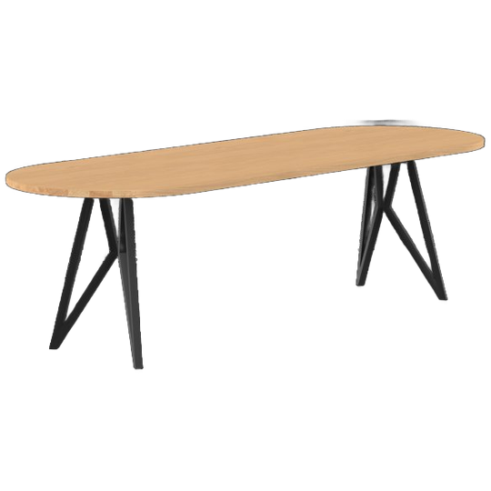 Studio Henk Eettafel Butterfly Hardwax Olie Naturel, Plat Ovaal 1