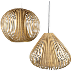 2x Rieten Hanglamp thumbnail 1