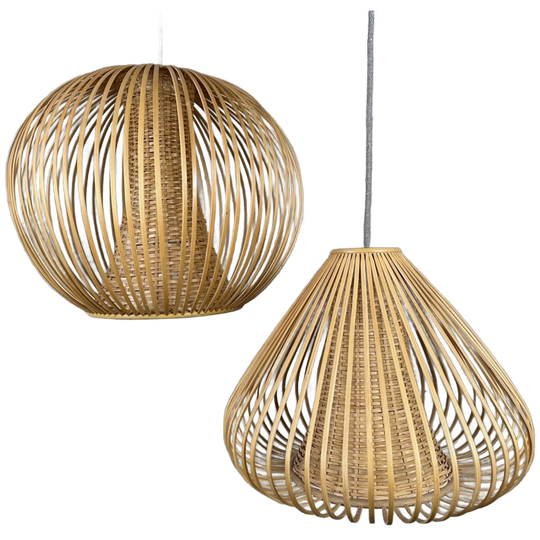 2x Rieten Hanglamp 1