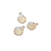 3 Vintage Ananasschalen In Zilver Metaal