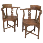 Set Van 2 Hoekstoelen In Teak, Jaren '80 thumbnail 1