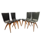 Swing Dining Chairs By G.J. Van Os For Van Os Culemborg, 1950’S thumbnail 1