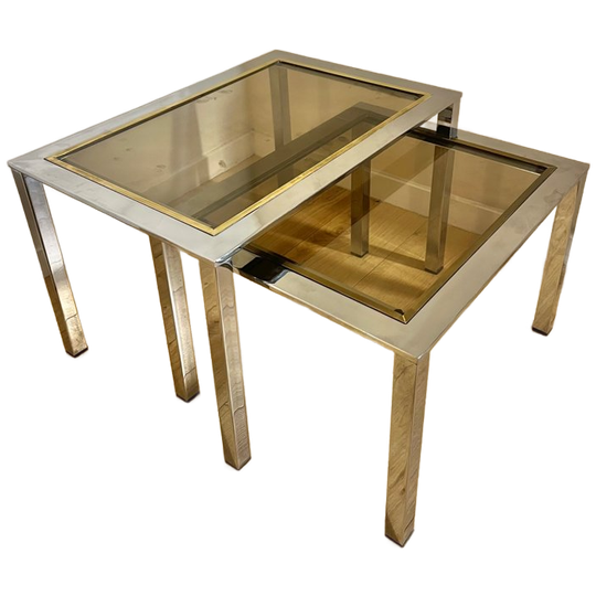 Vintage Chroom & Messing Tafels 1