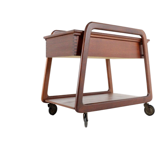 Henning Wind-hansen Voor Sika Mobler Trolley Vintage Teak 1