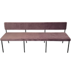 Fest Monday Bench 2-Seat - Black Frame - Paars thumbnail 1