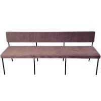 Fest Monday Bench 2-seat - Black Frame - Paars