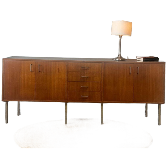 Vintage Xl Houten Dressoir / Kast / Buffetkast 1