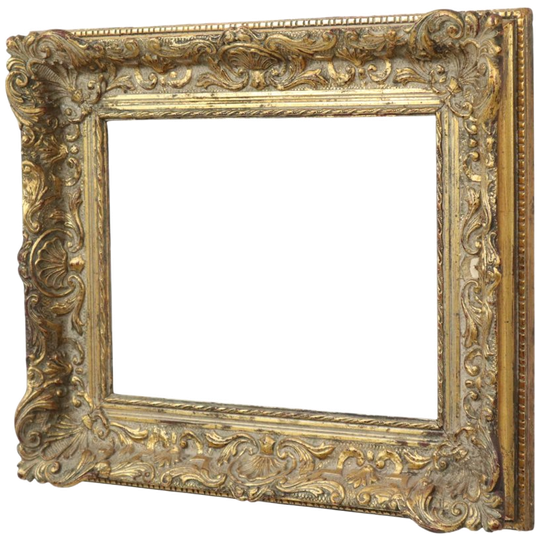 Antieke Vergulde Houten Lijst Klassiek Barok Stijl 57x48cm 1