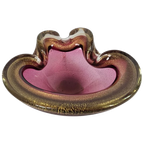 Barovier & Toso - Murano - Asbak - Glas - Paars/Roze - Ingesloten Gouddeeltjes - 1950'S thumbnail 1
