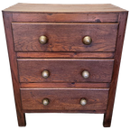 Oude Franse 3 Laden Commode, Circa 1940 thumbnail 1