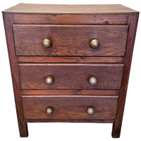 Oude Franse 3 Laden Commode, Circa 1940