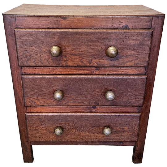 Oude Franse 3 Laden Commode, Circa 1940 1