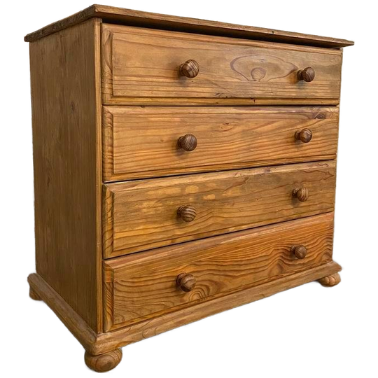 Oud Grenen Ladekast, Ladekastje, Kast. Vier Laden. 1