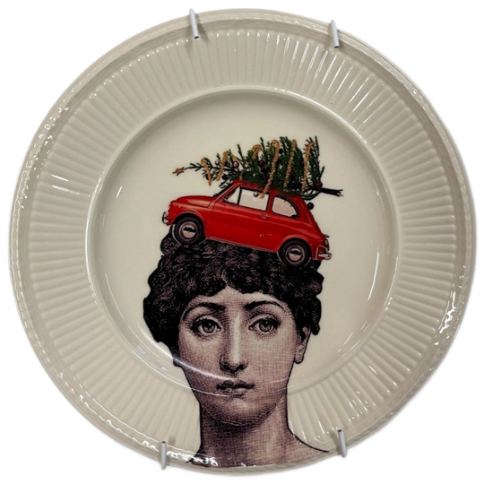 Vintage Wandbord Lina Fornasetti Kerst 1